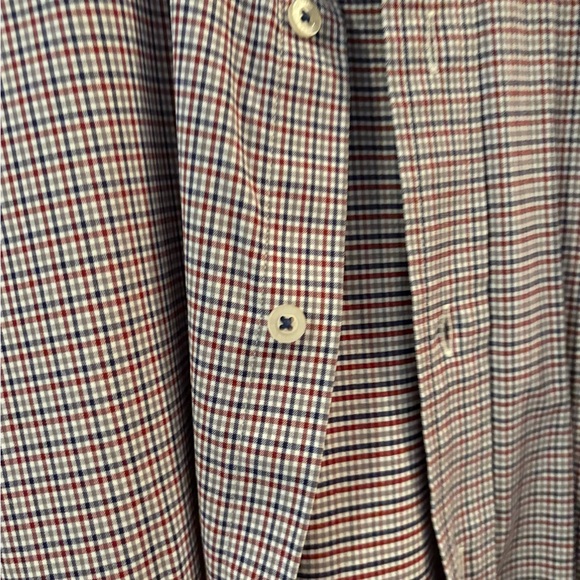 Southern Tide Men's Plaid Shirt - Blue and White - Picture 5 of 6